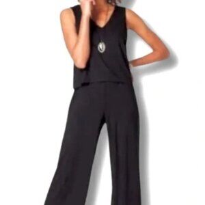 J.Jill Knit Sleeveless Wide Leg Jumpsuit